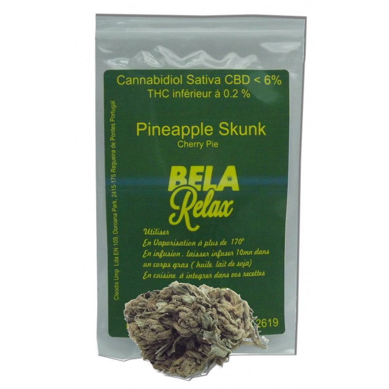 Pineapple skunk la fleur au goût de l'ananas à fumer ou infuser.